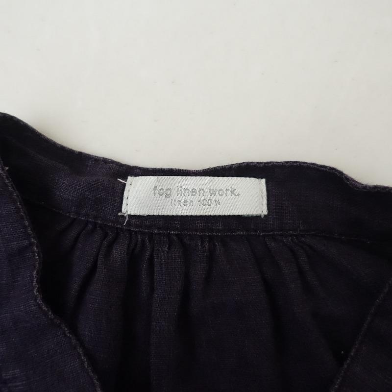 フォグリネンワーク fog linen work *リネンスタンドカラーシャツ