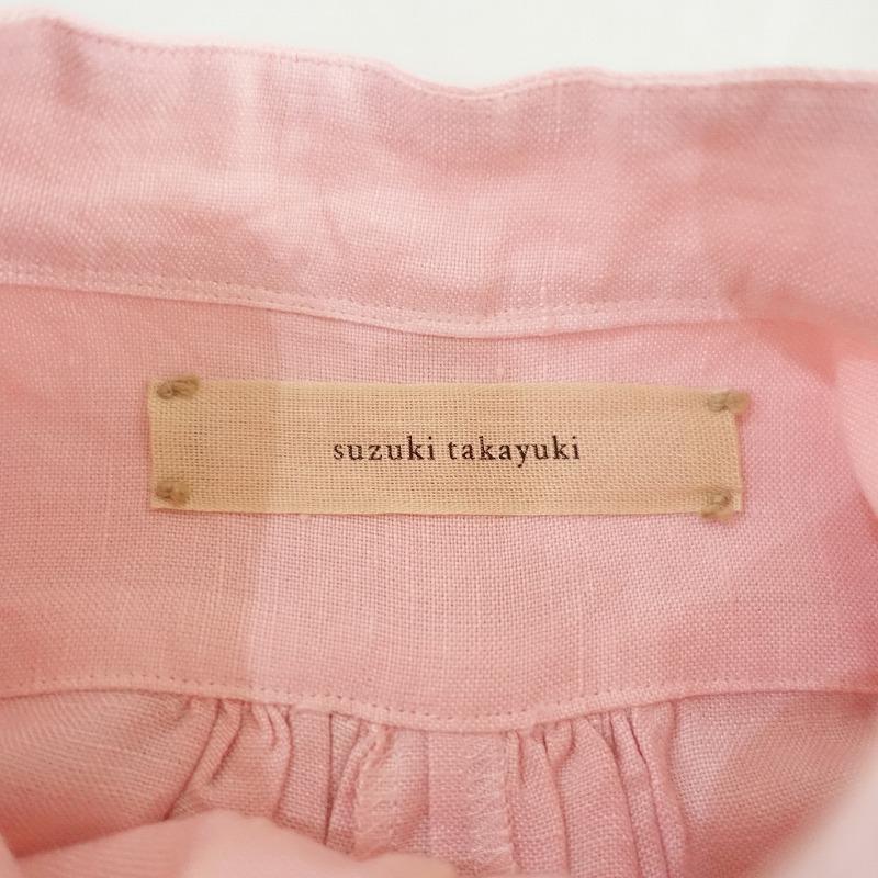 suzuki takayuki（スズキタカユキ） *リネンブレンドシャツワンピース