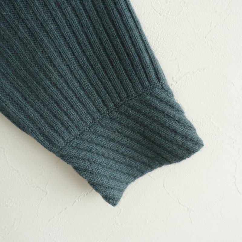 美品 ダーマコレクション タートルネック カシミヤリブニットプルオーバー LL ダーマコレクション DAMA collection *カシミヤリブニット