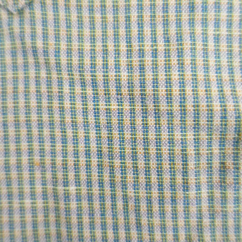 ネストローブ　コットンリネンチェック メキシカンフードブラウス　新品 nest Robe（ネストローブ） 【定価2.5万】ネストローブ *コットン