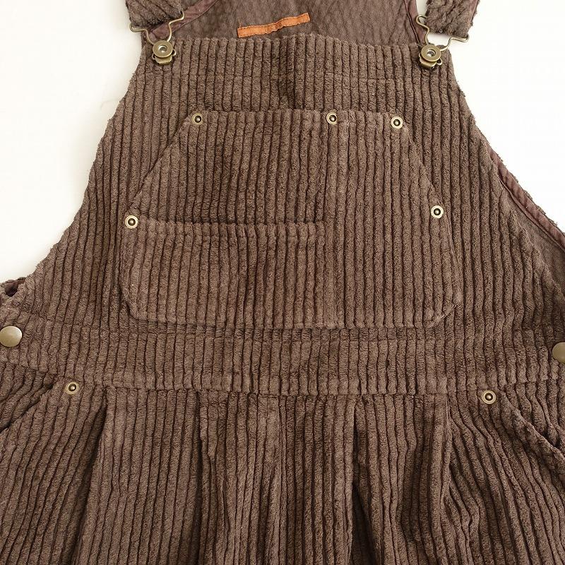 THE SHISHIKUI コーデュロイ サロペット ブラウン THE SHISHIKUI コーデュロイ サロペット ブラウン THE SHISHIKUI C