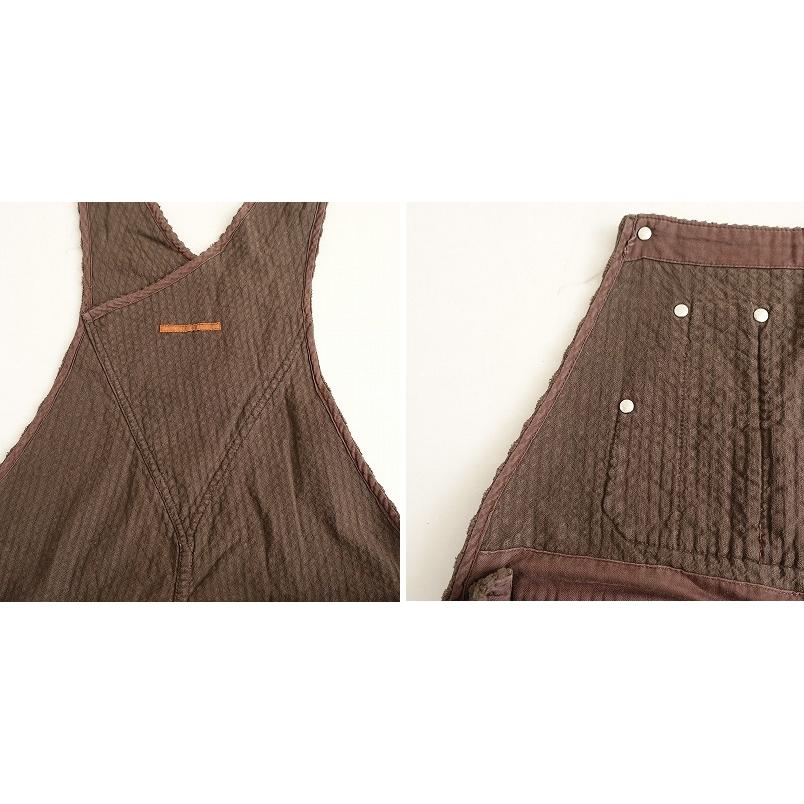 ジッカ jicca *菊池亜希子×MOI 樽オーバーオール*Fダークブラウン