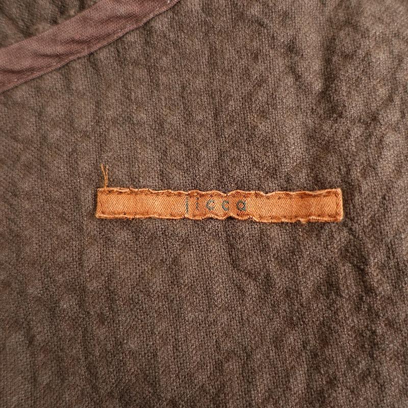 ジッカ jicca *菊池亜希子×MOI 樽オーバーオール*Fダークブラウン