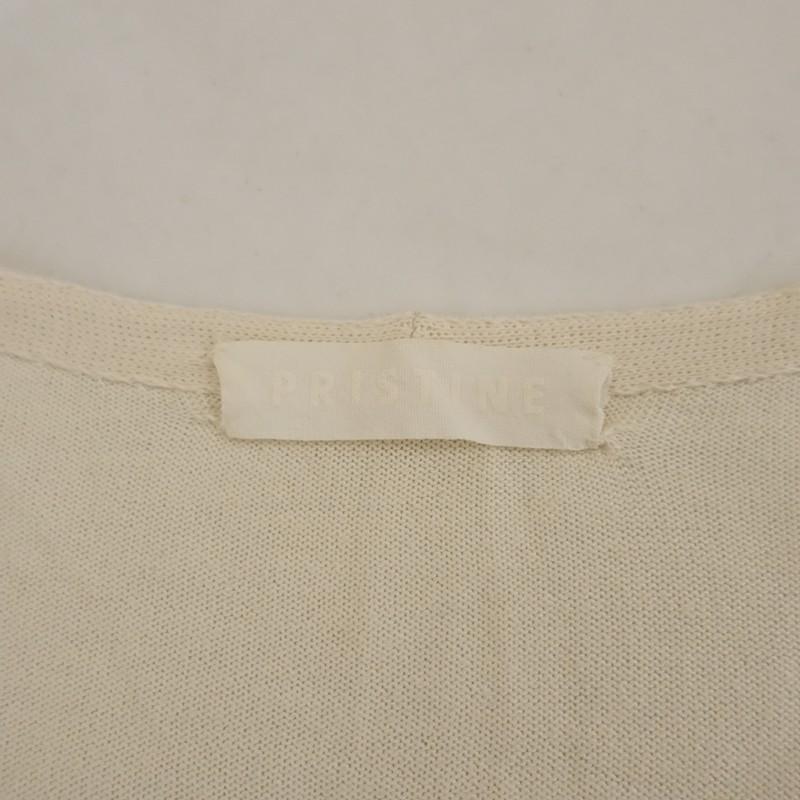 PRISTINE（プリスティン） *ニットロングカーディガン*エクリュ無地