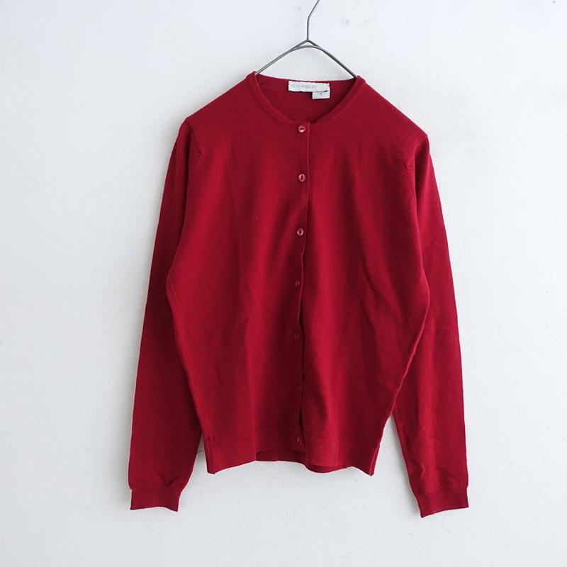 ホマジタグ付　ジョンスメドレー　カーディガン　レッド　S イングランド製 JOHN SMEDLEY｜ジョンスメドレー日本公式