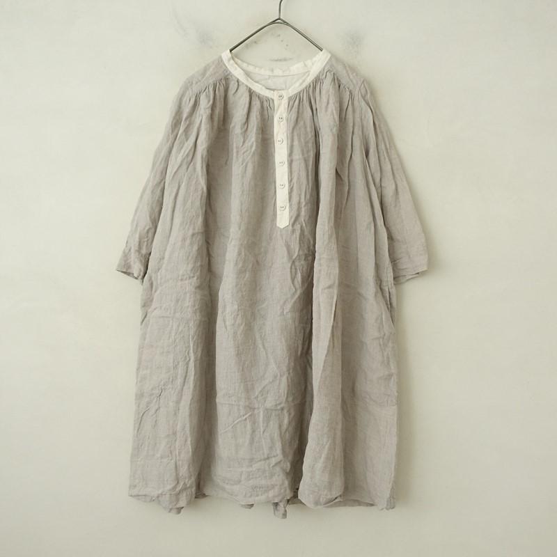 Vlas Blomme（ヴラスブラム） *リネン7分袖チュニックシャツ*1