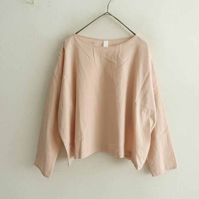 yoli ヨリ シンプルブラウス ピンク 定価1.7万】ヨリ Yoli *シンプルワイドブラウス*Fピンクボートネック