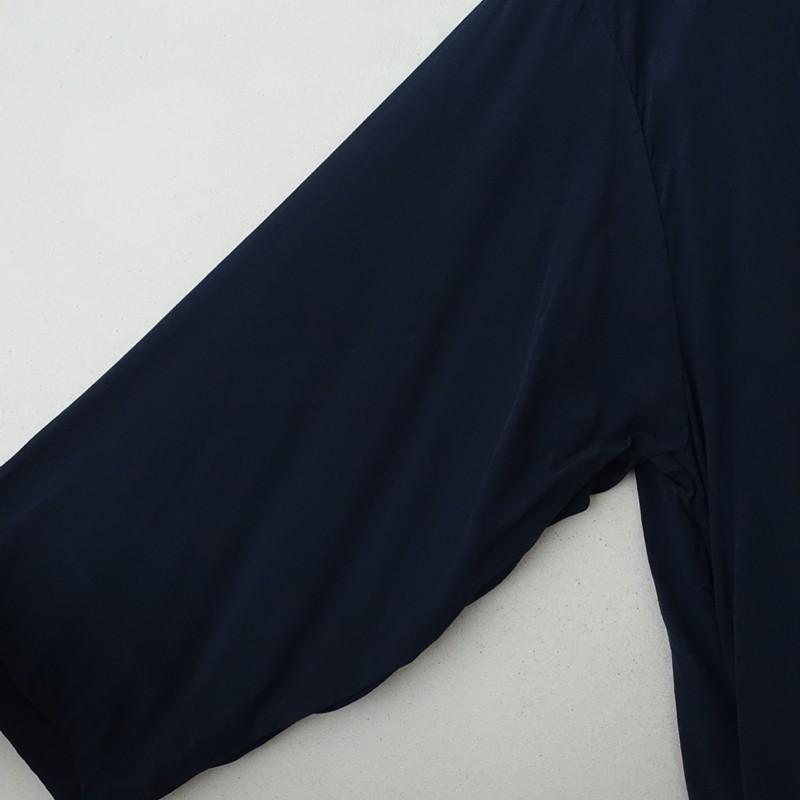 ダニエラグレジス DANIELA GREGIS *シルク8分袖スキッパーシャツ