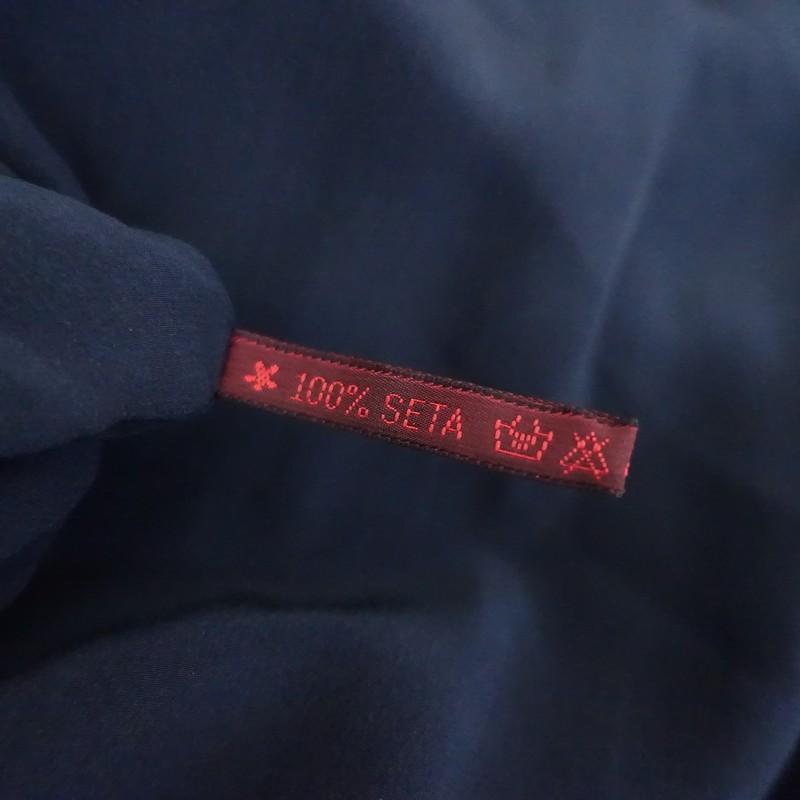 ダニエラグレジス DANIELA GREGIS *シルク8分袖スキッパーシャツ