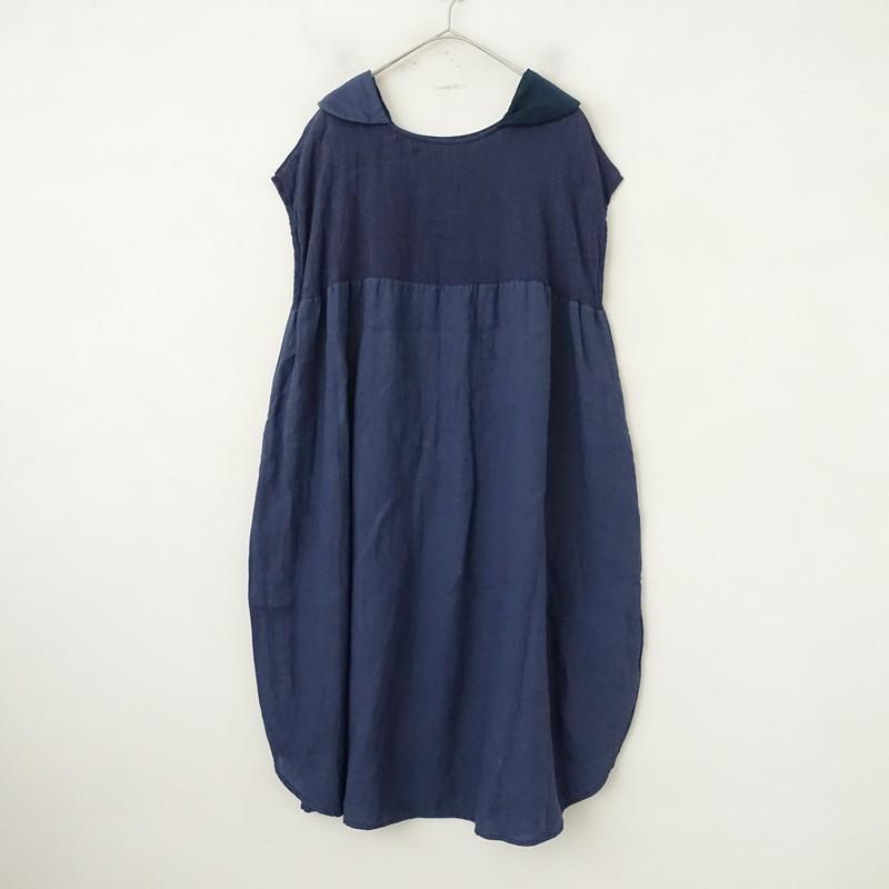 ダニエラグレジス DANIELA GREGIS *リネン切替フレンチスリーブ