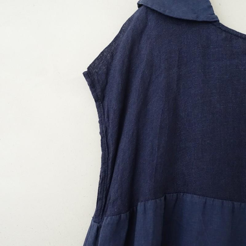 ダニエラグレジス DANIELA GREGIS *リネン切替フレンチスリーブ