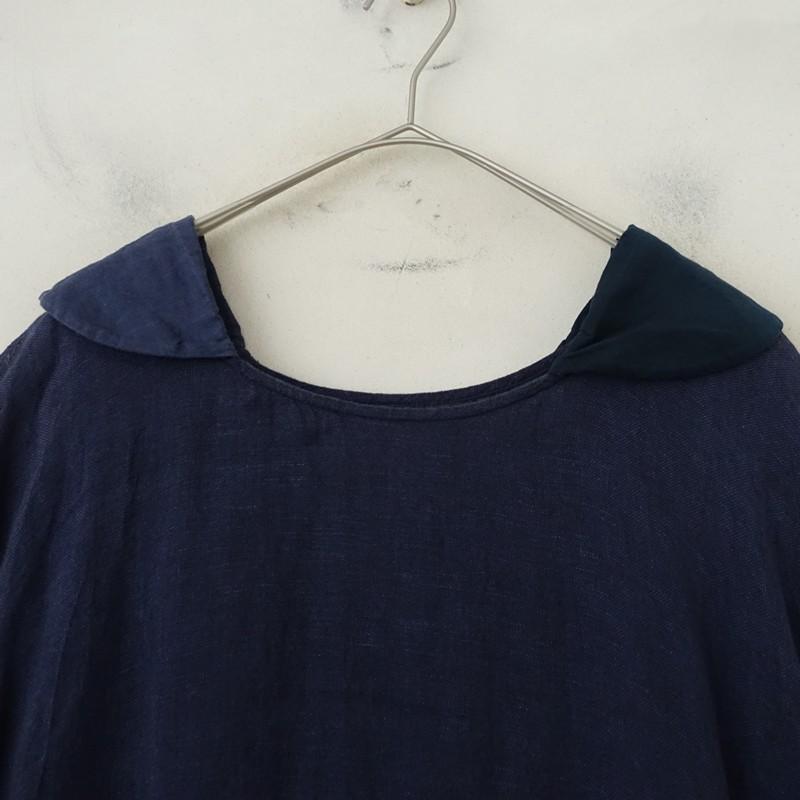 ダニエラグレジス DANIELA GREGIS *リネン切替フレンチスリーブ