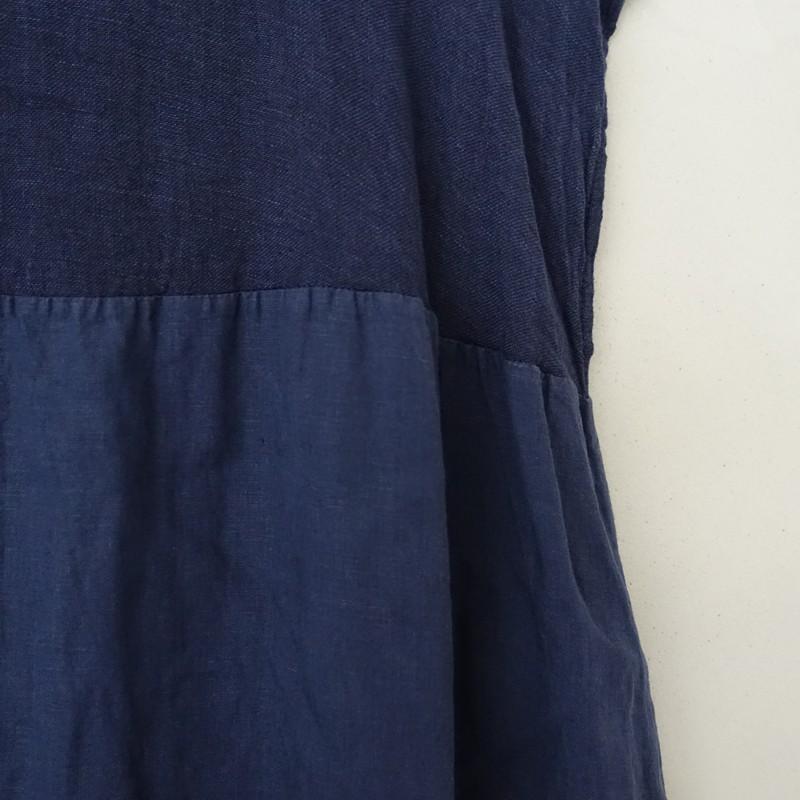 ダニエラグレジス DANIELA GREGIS *リネン切替フレンチスリーブ