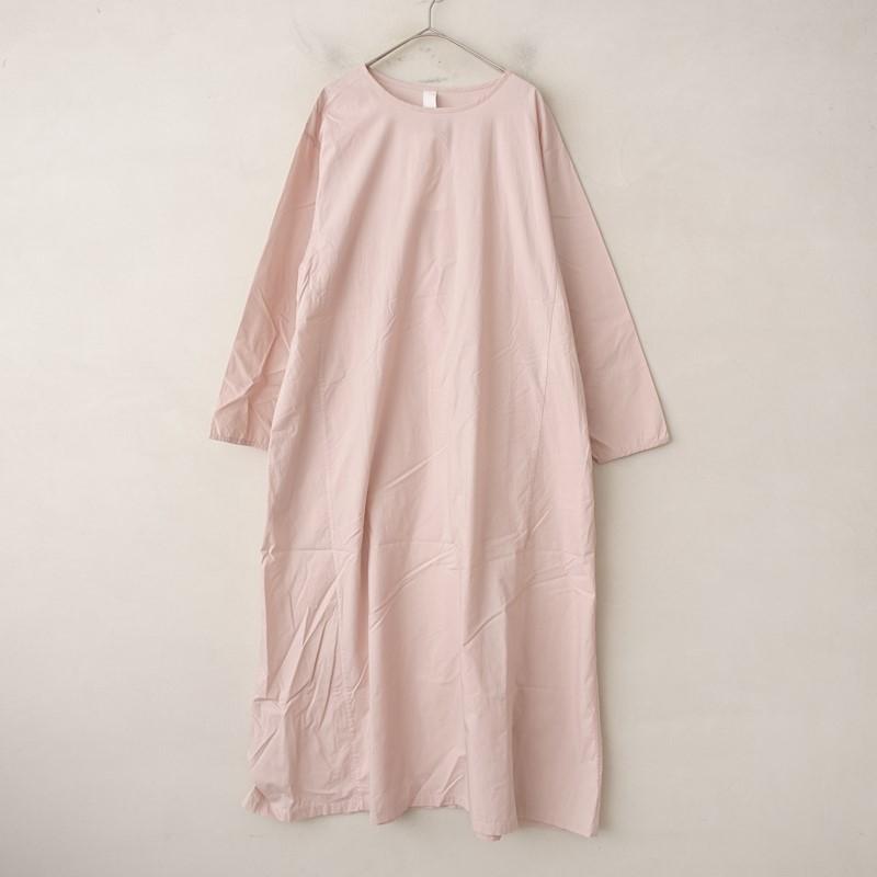 ヨリ Yoli *コットンプルオーバーワンピース*スモーキーライトピンク