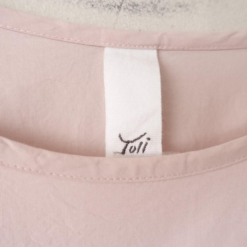 ヨリ Yoli *コットンプルオーバーワンピース*スモーキーライトピンク