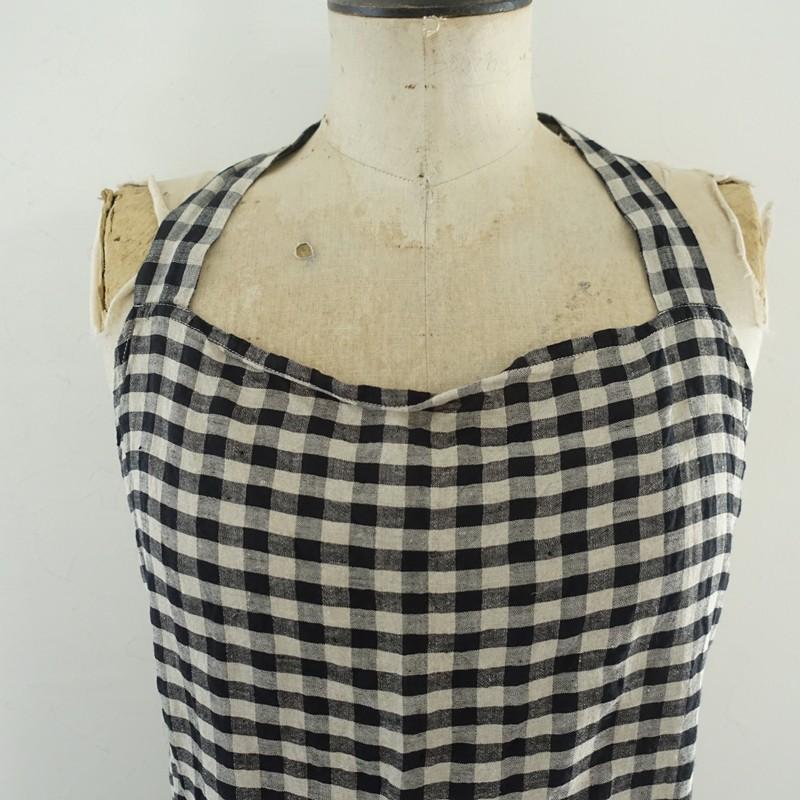 daniela gregis ダニエラグレジス　エプロンとクロス ダニエラグレジス DANIELA GREGIS *リネンギンガムチェックエプロン
