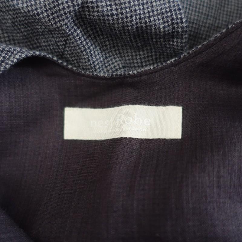 nest Robe（ネストローブ） 【定価3.1万】ネストローブ *リネン千鳥柄