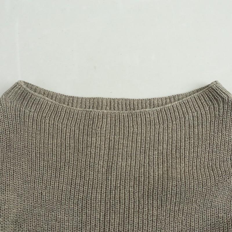 evam eva（エヴァムエヴァ） *ドライコットンスヌード*Fグレージュ無地