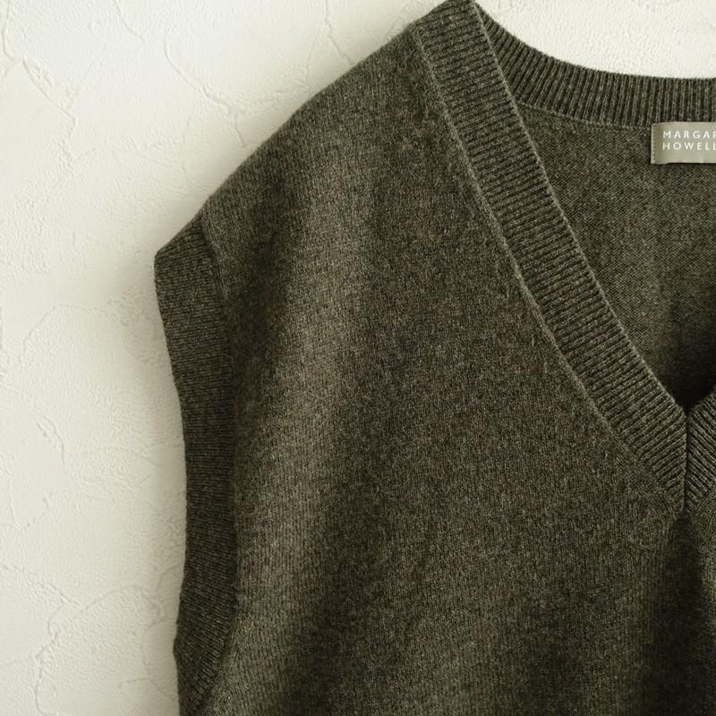 MARGARET HOWELL（マーガレットハウエル） *ウールカシミヤVネック