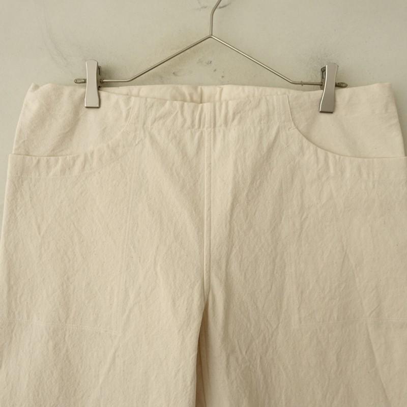 美品】えみおわす*ワークパンツ*生成ナチュラルロング無地キャンバス