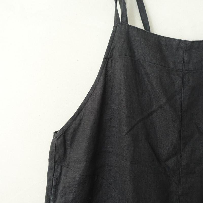 かぐれ 【定価1.8万】かぐれ kagure *リネンサロペット*F黒ブラック