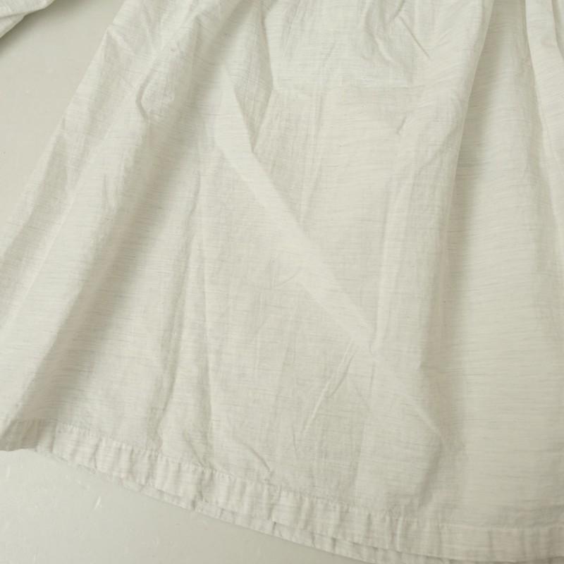 Gauze#（ガーゼ） *コットンギャザーブラウス*Fシャツライトグレー系 