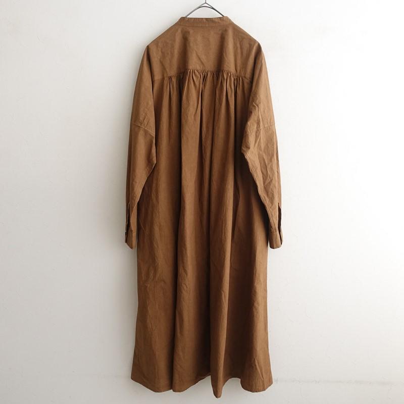 定価3.5万】ファクトリー FACTORY *綿近江晒ギャザーロングブラウス