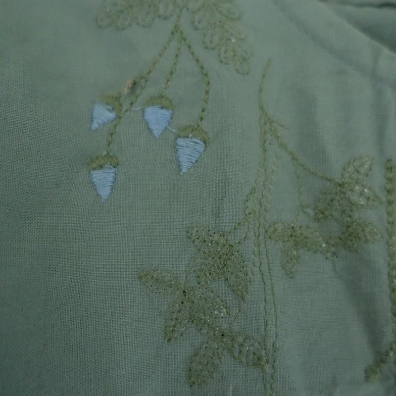 Fillil（フィリル） *コットン刺繍パフスリーブティアードワンピース