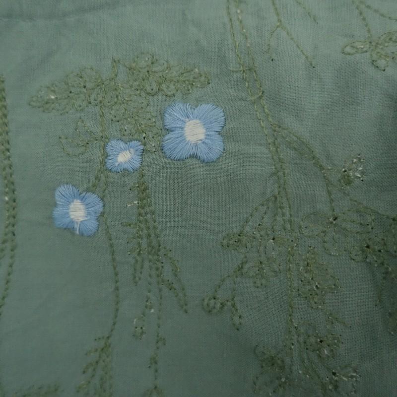 Fillil（フィリル） *コットン刺繍パフスリーブティアードワンピース 