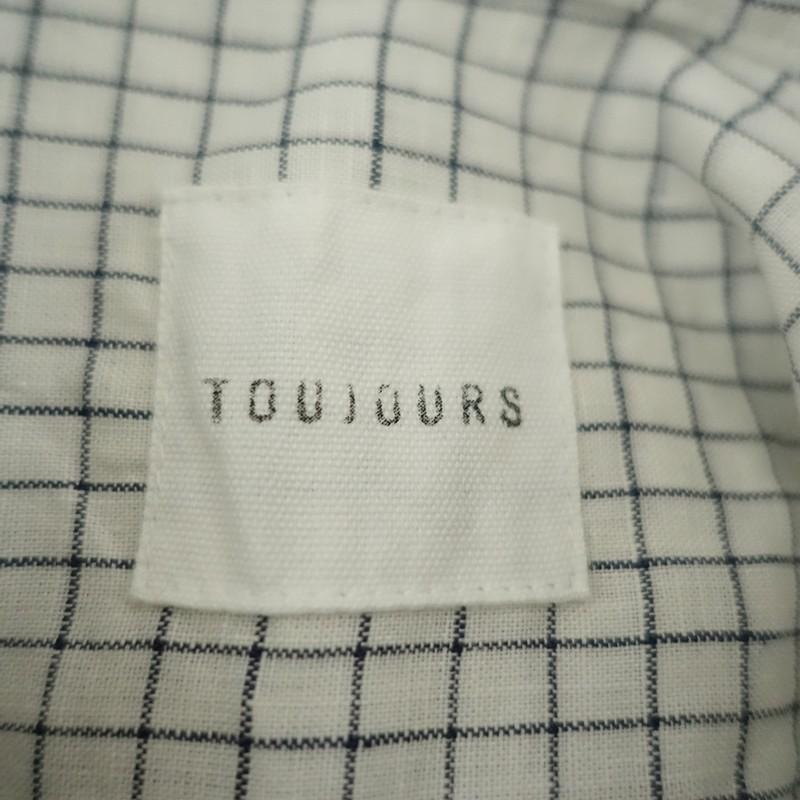TOUJOURS / トゥジュー | リネン ボタンダウン シャツ | F | アイボリー | レディース TOUJOURS / トゥジュー | リネン ボタンダウン シャツ | F