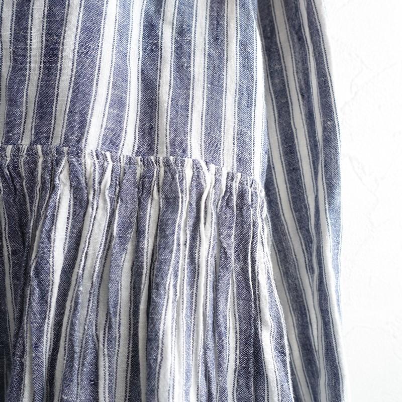 オールドマンズテーラー R&D.M.Co- *リネンストライプギャザーシャツ