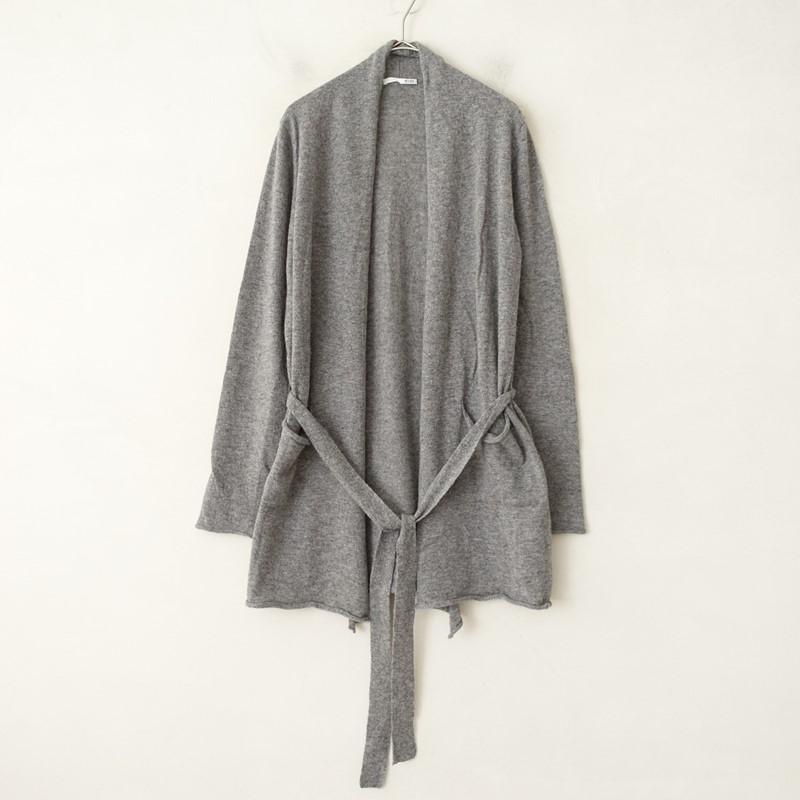 n100 ロングカーデガン　カシミヤ エヌワンハンドレッド n100 ハイネックカシミヤニットロング