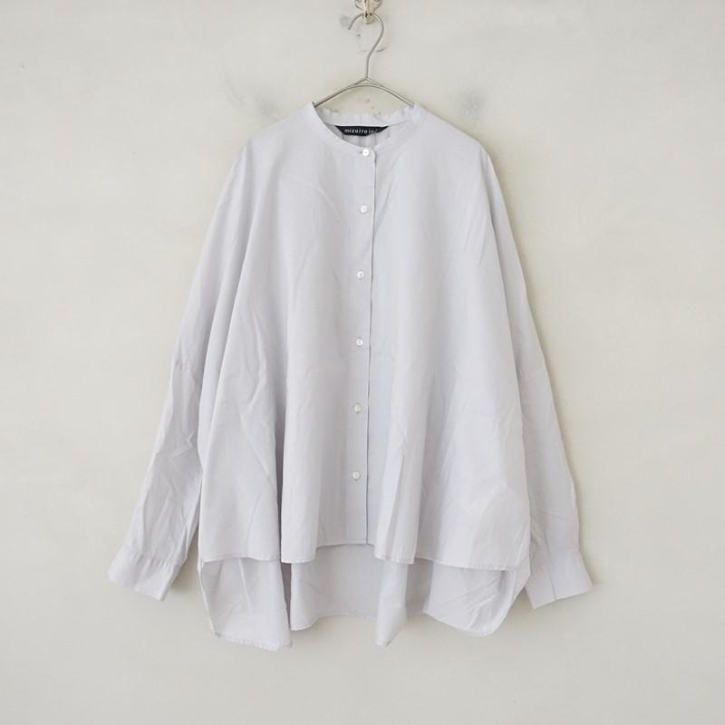 ミズイロインド mizuiro-ind *バックギャザーワイドシャツ*ライト