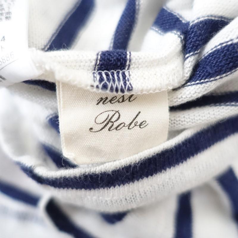 nest Robe（ネストローブ） *リネンニットボーダーボートネックプル