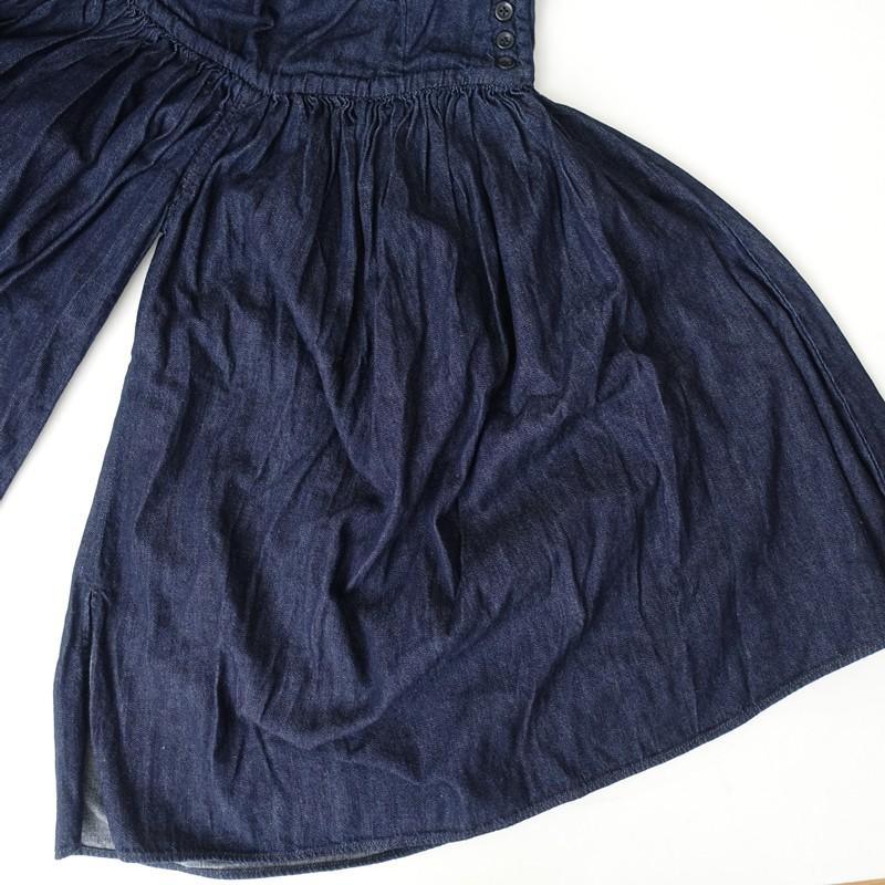 KAPITAL（キャピタル） *デニムギャザーフレアパンツ*1/Sガウチョ