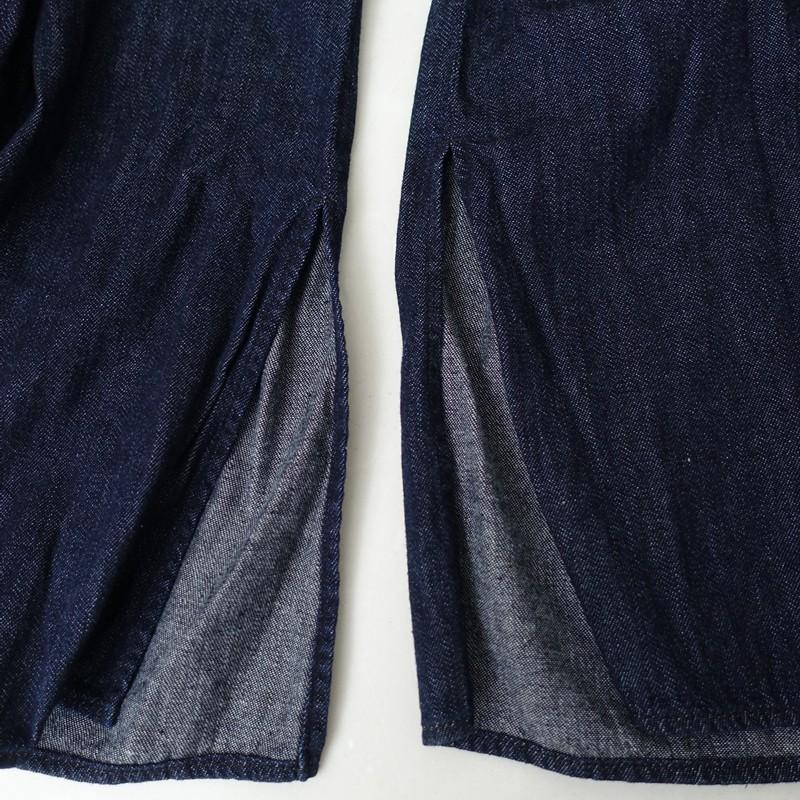 KAPITAL（キャピタル） *デニムギャザーフレアパンツ*1/Sガウチョ