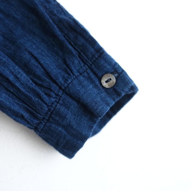 パラスパレス Pal'las Palace *インディゴコットン長袖ブラウス*2