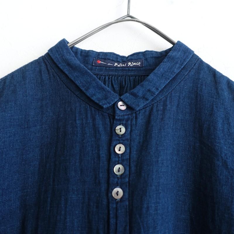 パラスパレス Pal'las Palace *インディゴコットン長袖ブラウス*2