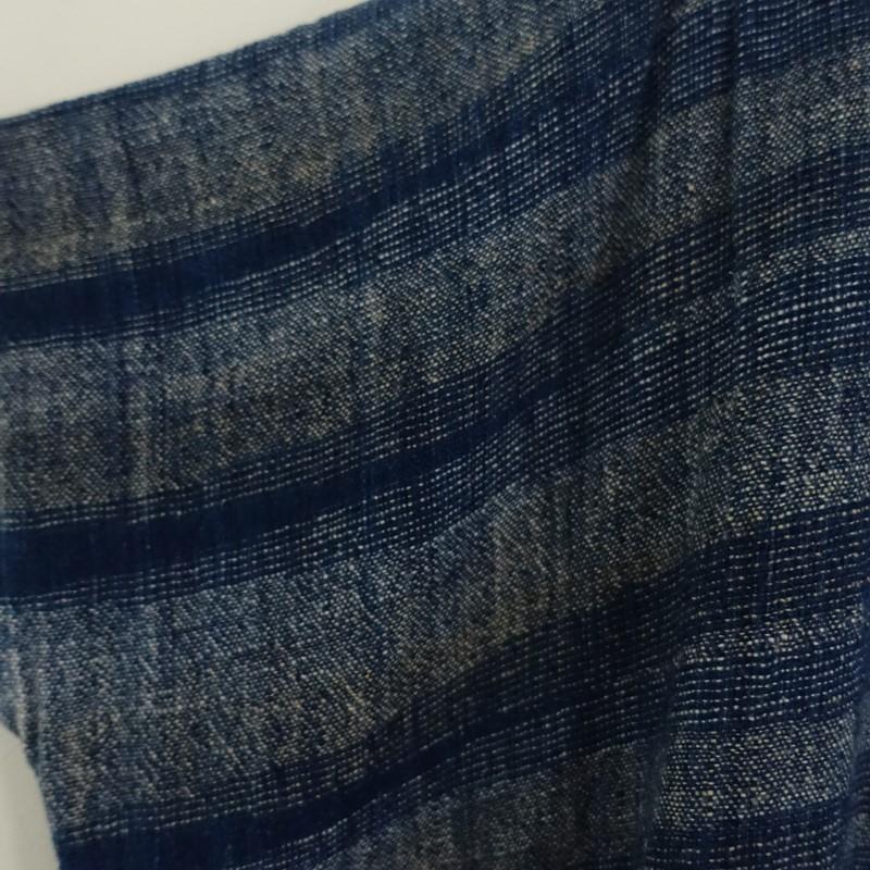 うさと usaato *藍染めVネックプルオーバーワンピース*ネイビー