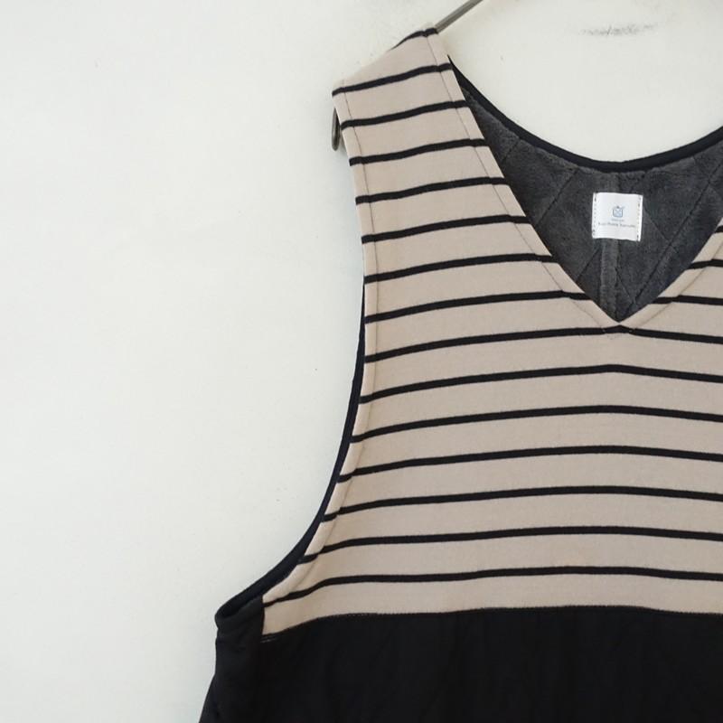 栗原はるみ　ボアロングベスト　新品 栗原はるみ ボアベスト ベージュ - メルカリ