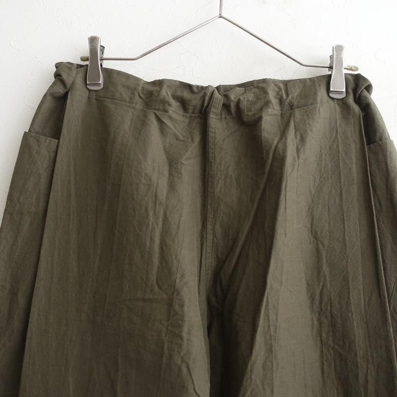 えみおわす *ボンタンパンツ*グリーン系ダークカーキ無地ワイド