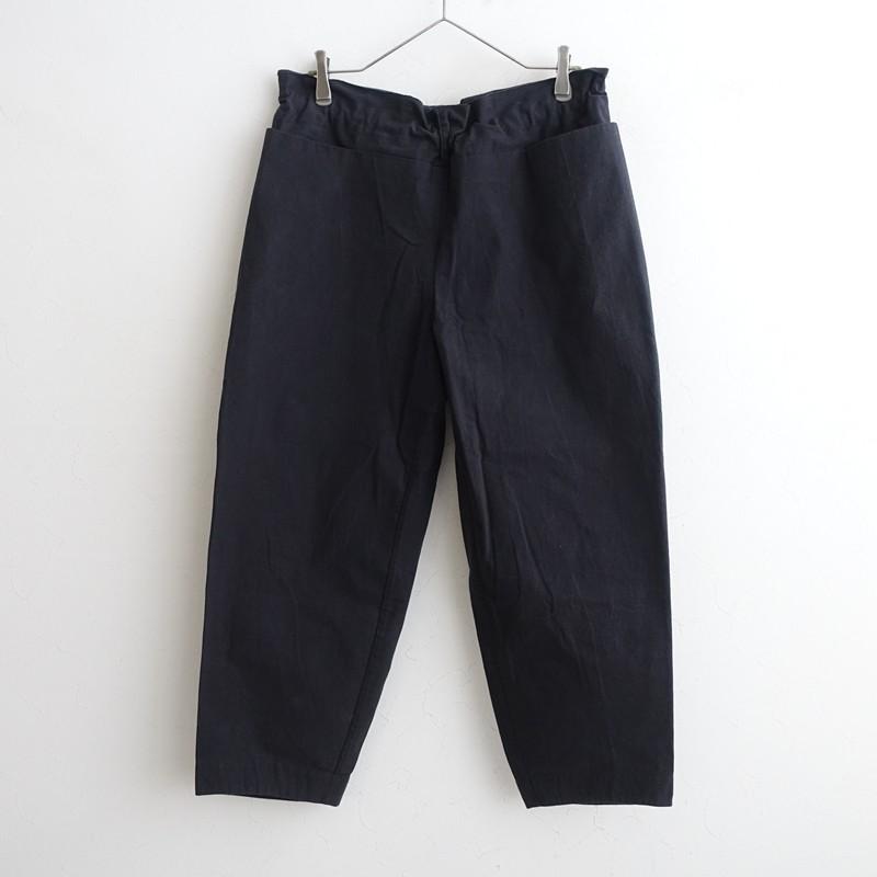 えみおわす　ダーツパンツ　黒 えみおわす *ダーツパンツ*黒ブラック無地ロング(33-2512-48)【03L52