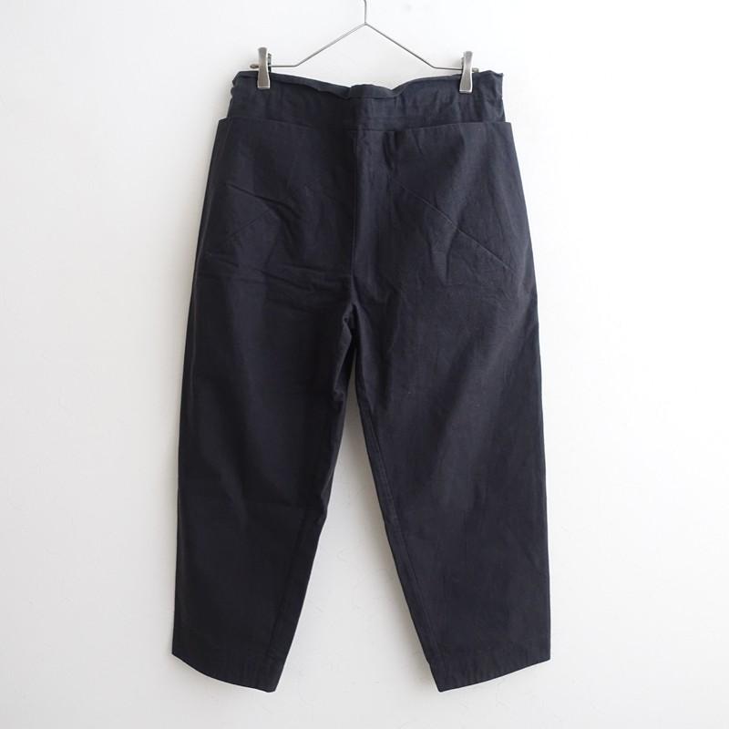 えみおわす　ダーツパンツ えみおわす *ダーツパンツ*黒ブラック無地ロング(33-2512-48)【03L52