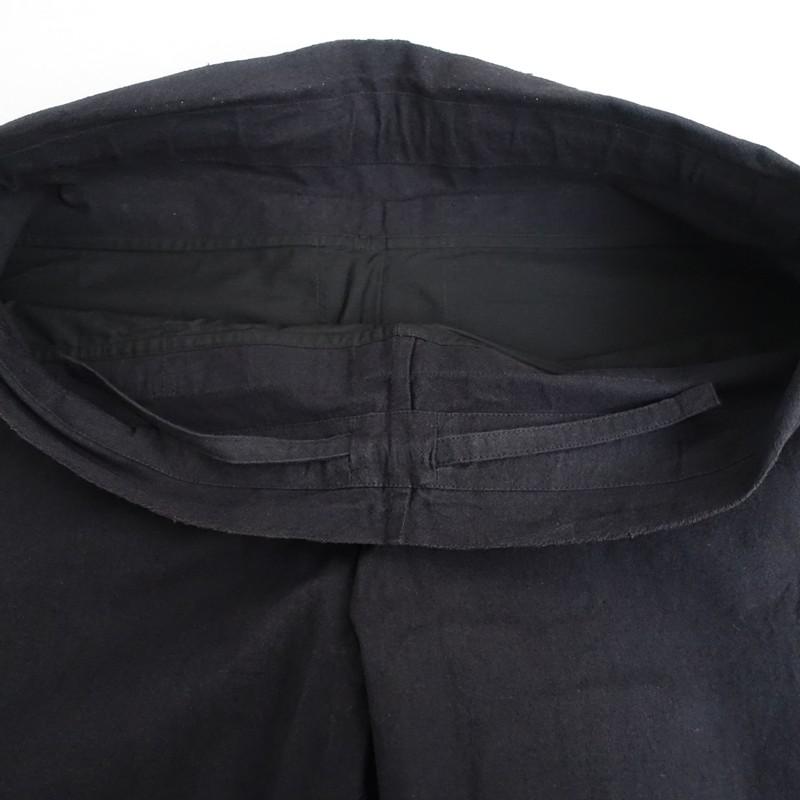 えみおわす *ダーツパンツ*黒ブラック無地ロング(33-2512-48)【03L52
