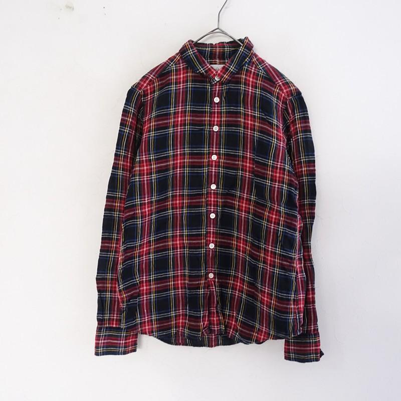 オールドマンズテーラー R&D.M.Co- *リネンチェックロングスリーブ