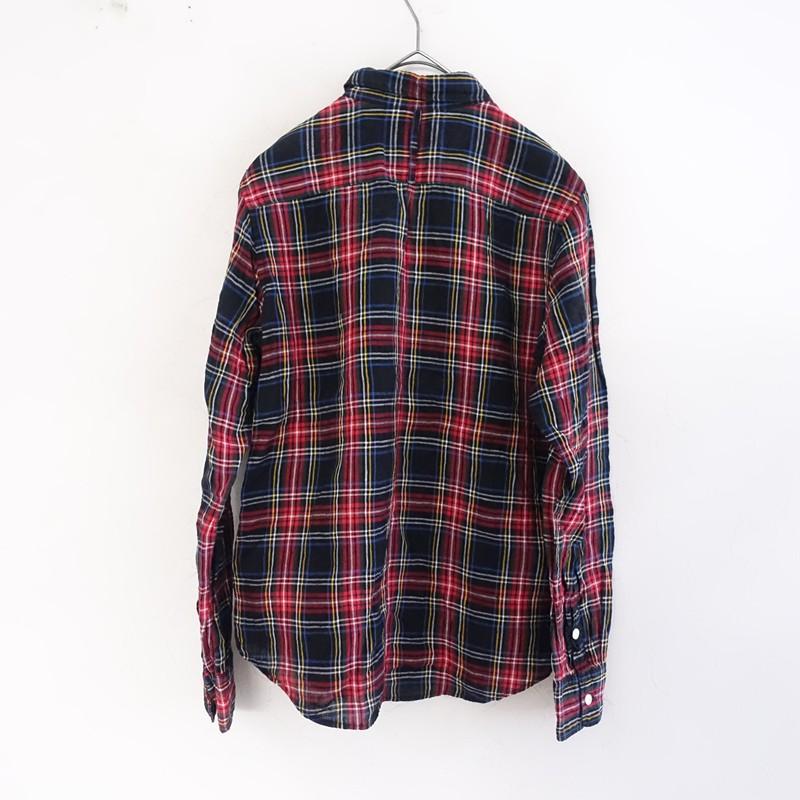 オールドマンズテーラー R&D.M.Co- *リネンチェックロングスリーブ