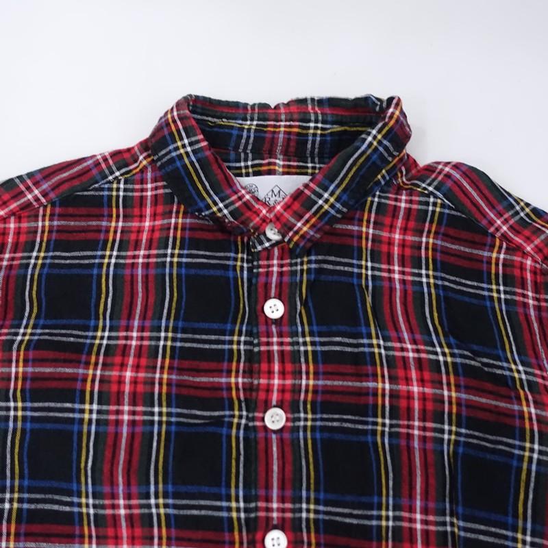 オールドマンズテーラー R&D.M.Co- *リネンチェックロングスリーブ