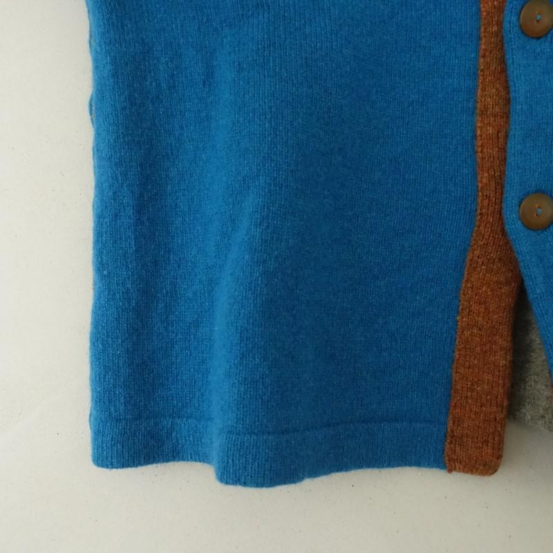 パラスパレス Pal'las Palace *ウールニット配色切替カーディガン*2