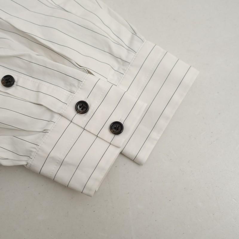 ENFOLD（エンフォルド） *ダブルクロスコンビプルオーバーシャツ*38