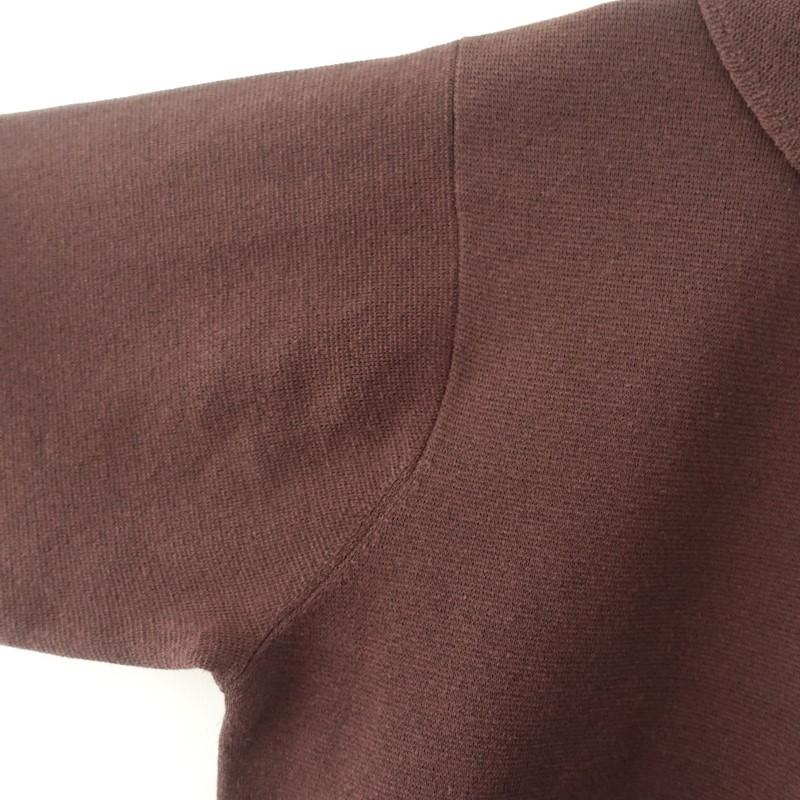 美品】ンニット NKNIT *コットンブレンドニットポロシャツ*2ダーク